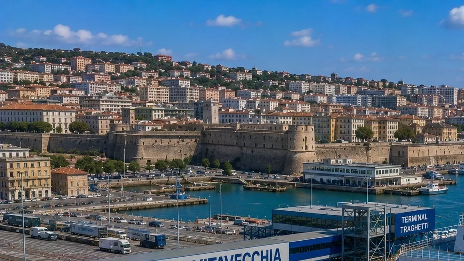 Færgerejse og havneinformation for Civitavecchia–Palermo