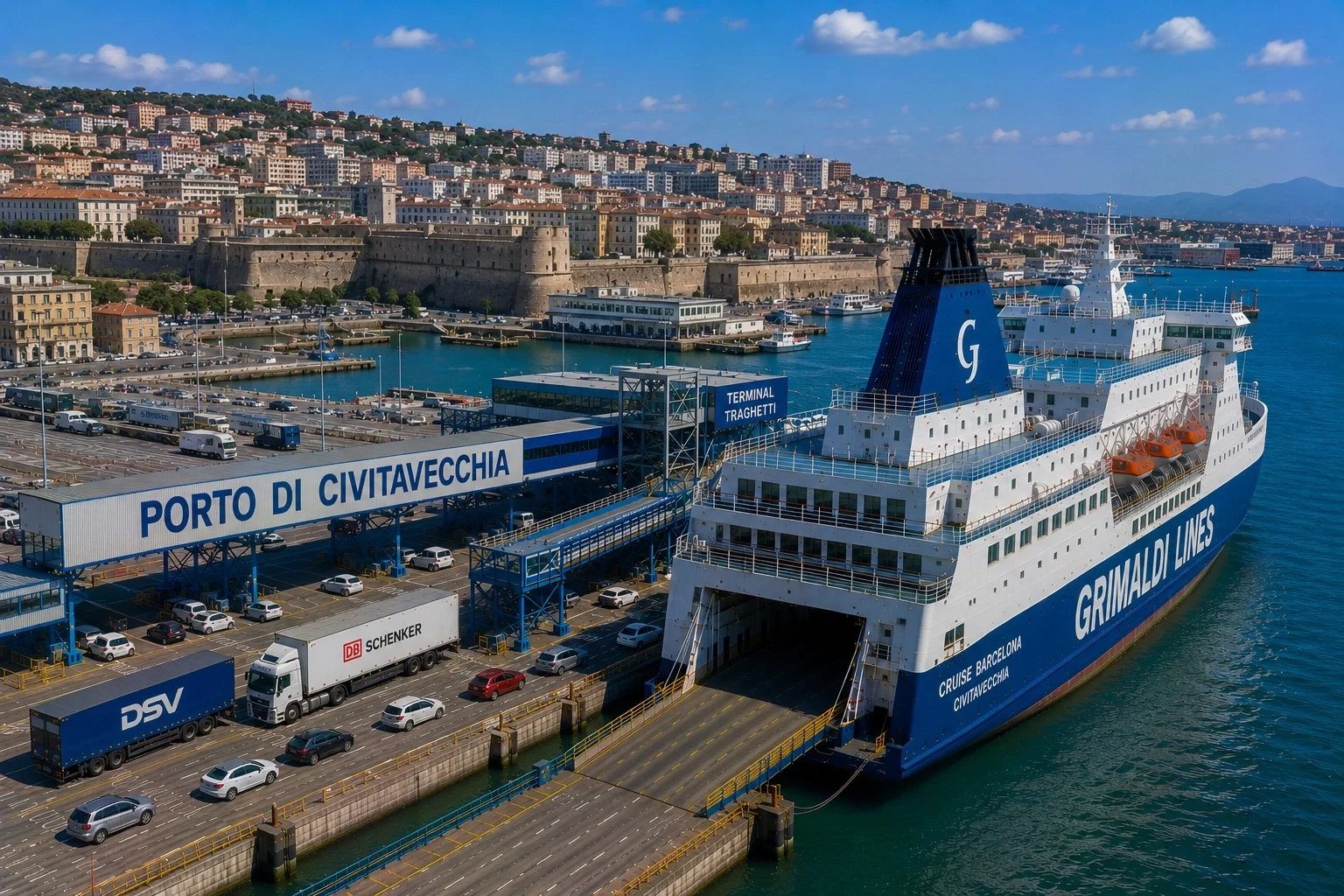 Civitavecchia – færgehavn og rejsemålsguide