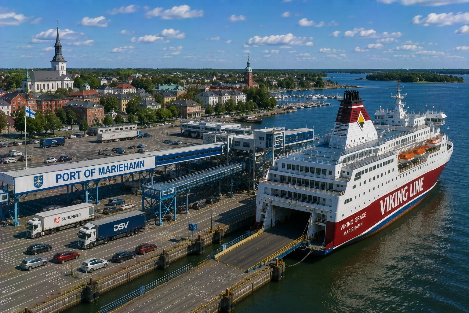 Færgerejse og havneinformation for Stockholm–Mariehamn
