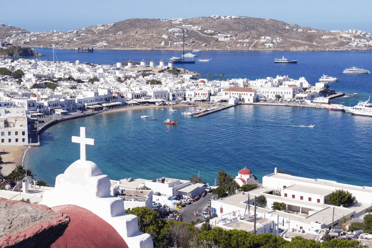 Færgehavnen i Mykonos