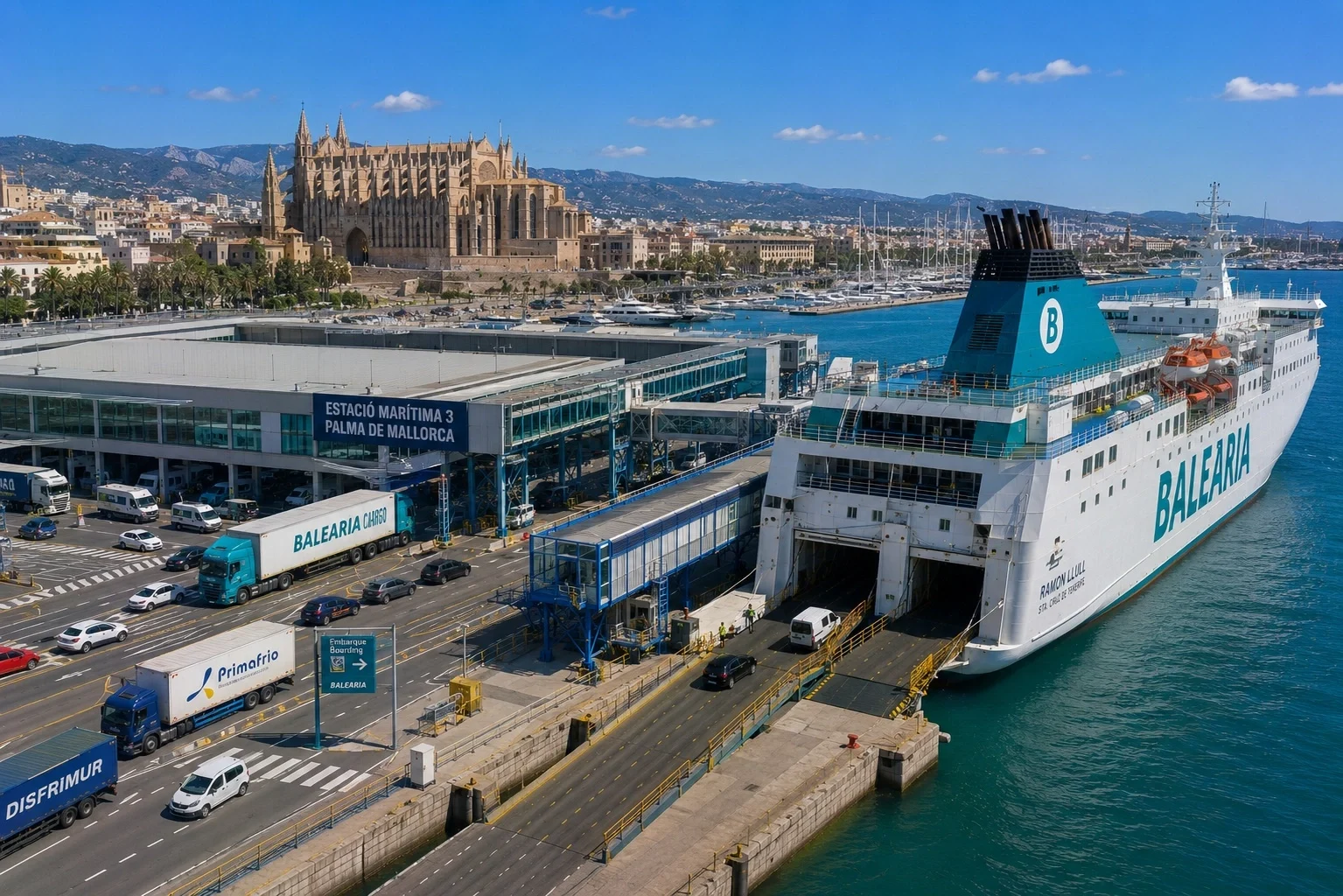 Færgerejse og havneinformation for Dénia–Palma