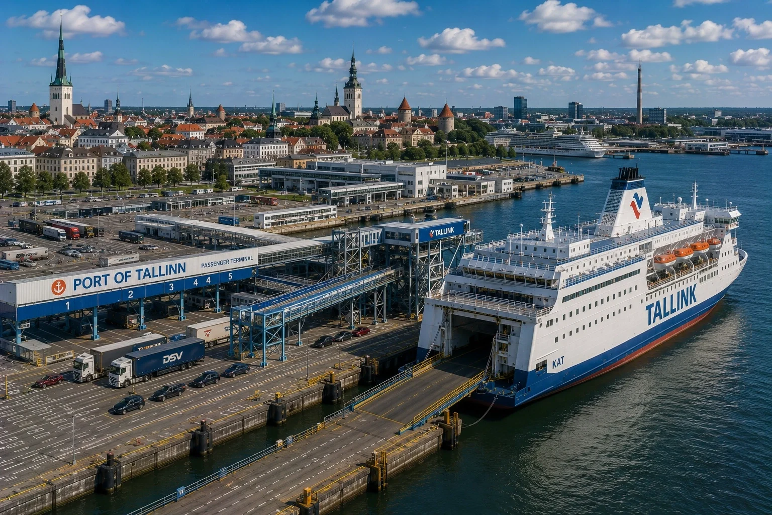 Færgerejse og havneinformation for Helsinki–Tallinn