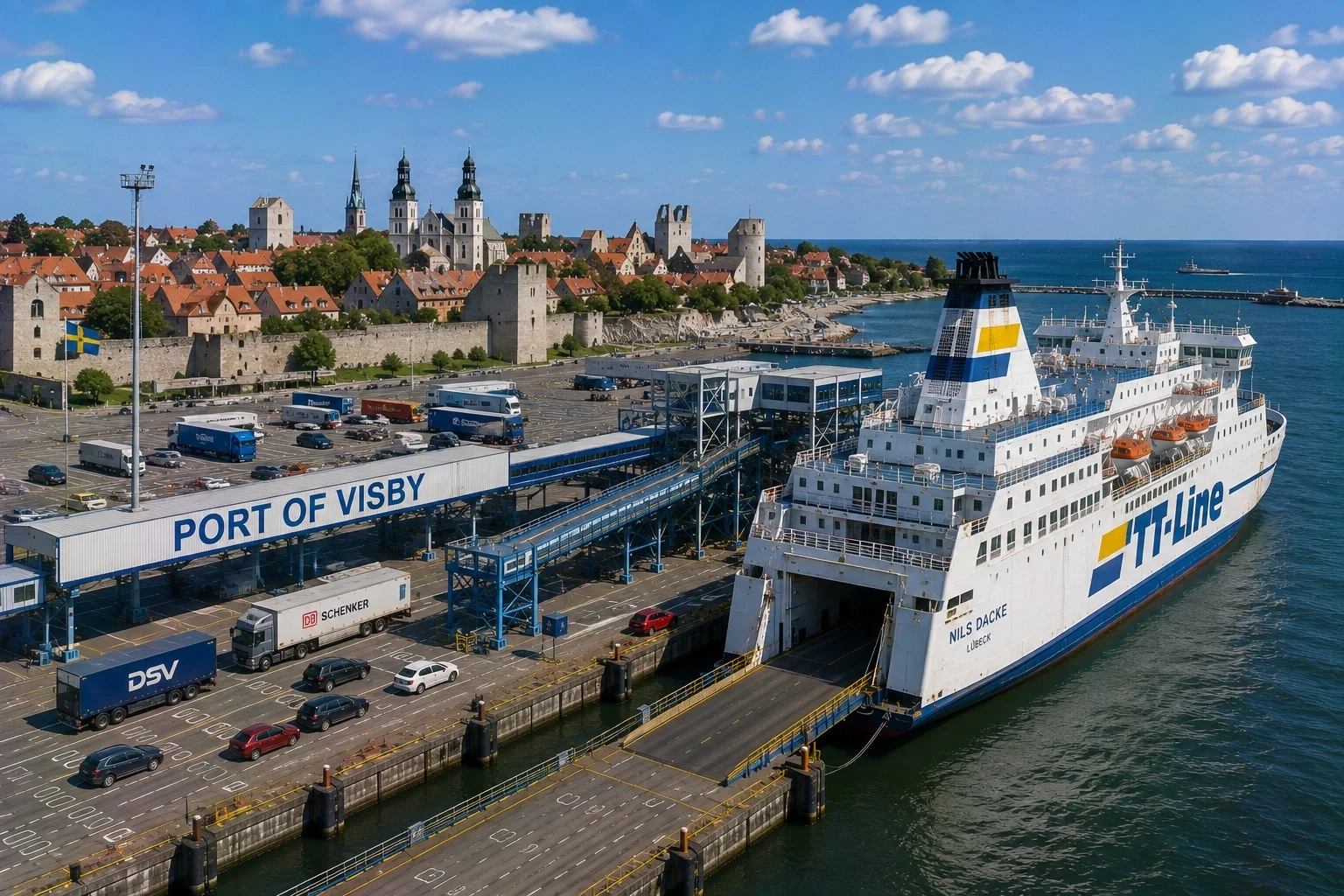 Færgerejse og havneinformation for Oskarshamn–Visby