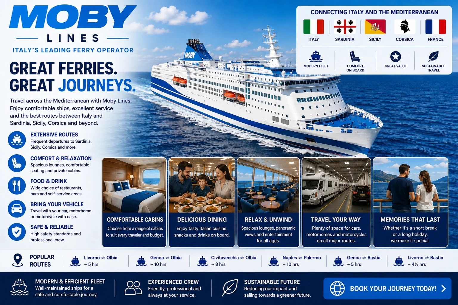 Moby Lines – færgeselskab og rejseguide
