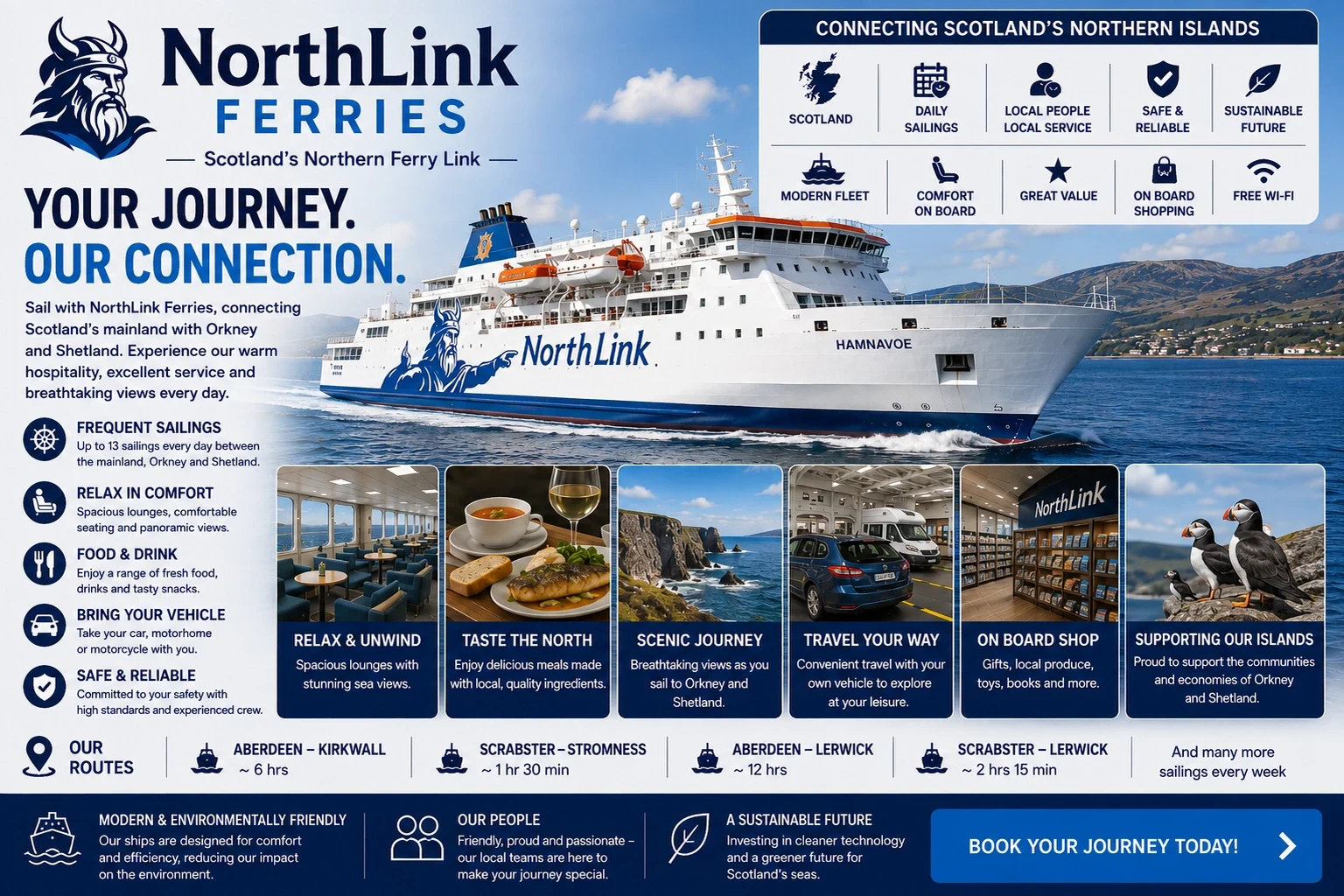 NorthLink Ferries – færgeselskab og rejseguide