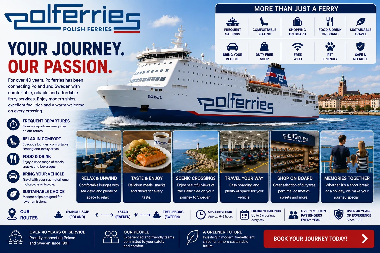 Polferries – færgeselskab og rejseguide